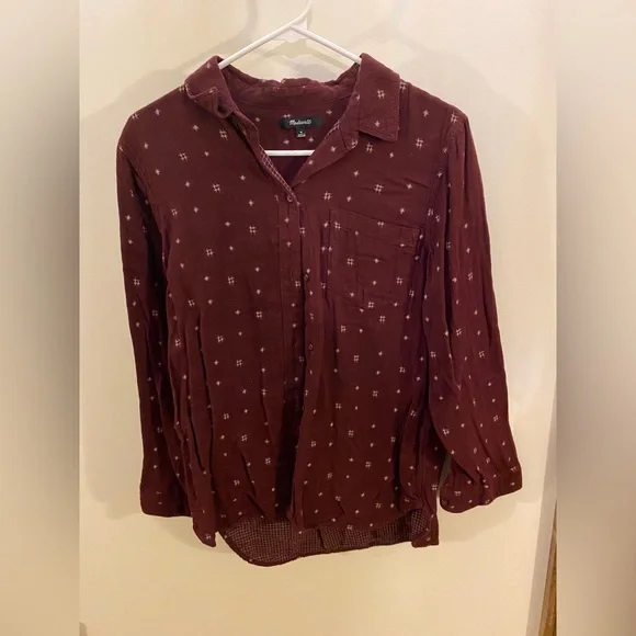 Madewell Printed Button Down - Picture 1 of 4